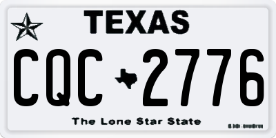 TX license plate CQC2776