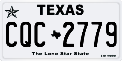 TX license plate CQC2779