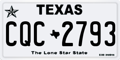 TX license plate CQC2793