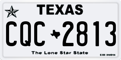 TX license plate CQC2813