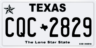 TX license plate CQC2829