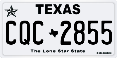TX license plate CQC2855
