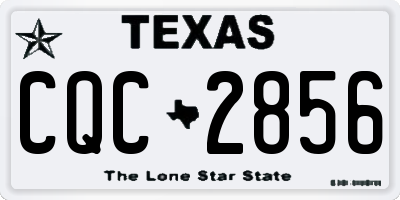 TX license plate CQC2856