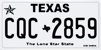 TX license plate CQC2859