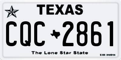 TX license plate CQC2861