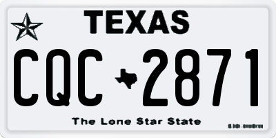 TX license plate CQC2871