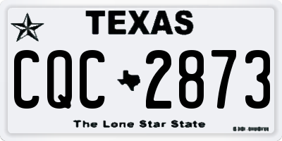 TX license plate CQC2873