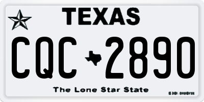 TX license plate CQC2890