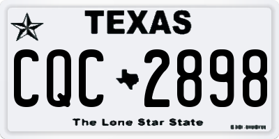 TX license plate CQC2898