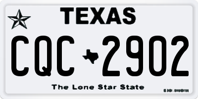 TX license plate CQC2902