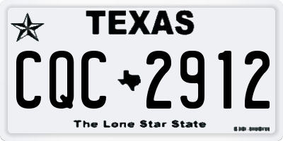 TX license plate CQC2912