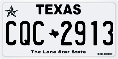 TX license plate CQC2913