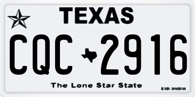 TX license plate CQC2916
