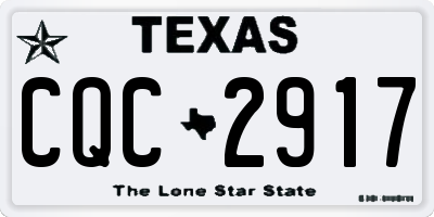 TX license plate CQC2917