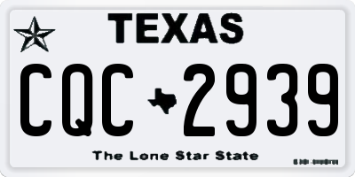 TX license plate CQC2939
