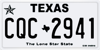 TX license plate CQC2941