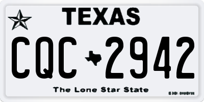 TX license plate CQC2942
