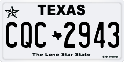 TX license plate CQC2943