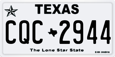 TX license plate CQC2944