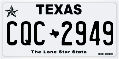 TX license plate CQC2949