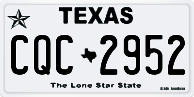 TX license plate CQC2952