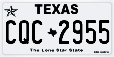 TX license plate CQC2955