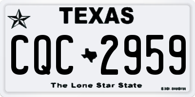 TX license plate CQC2959