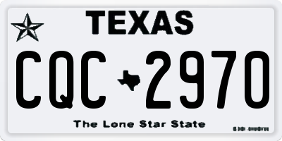 TX license plate CQC2970