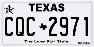 TX license plate CQC2971