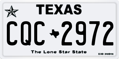 TX license plate CQC2972