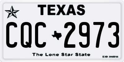 TX license plate CQC2973
