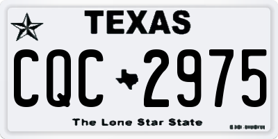 TX license plate CQC2975