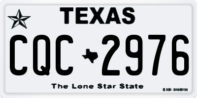 TX license plate CQC2976