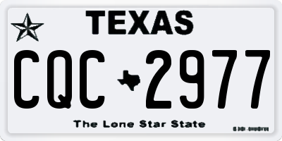 TX license plate CQC2977