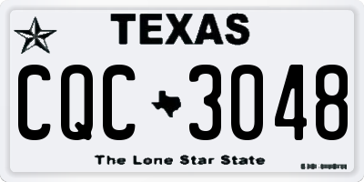 TX license plate CQC3048