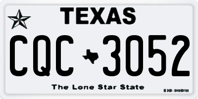 TX license plate CQC3052