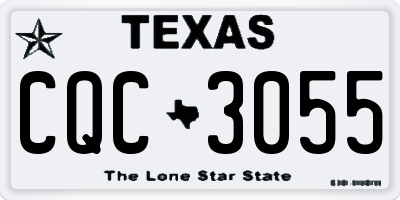 TX license plate CQC3055
