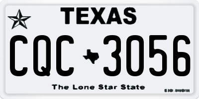 TX license plate CQC3056