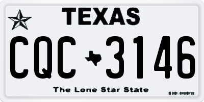 TX license plate CQC3146