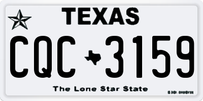 TX license plate CQC3159