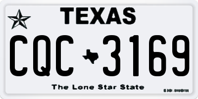 TX license plate CQC3169