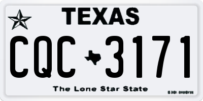 TX license plate CQC3171