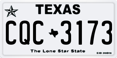 TX license plate CQC3173