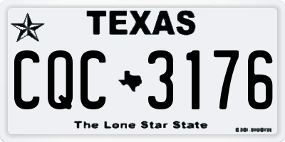 TX license plate CQC3176