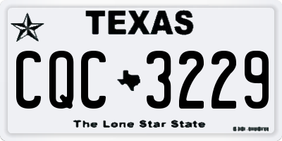 TX license plate CQC3229