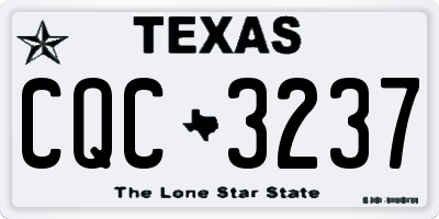 TX license plate CQC3237