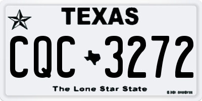 TX license plate CQC3272