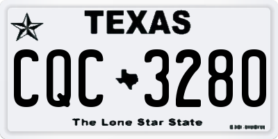 TX license plate CQC3280