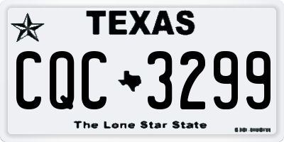 TX license plate CQC3299