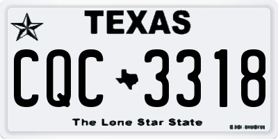 TX license plate CQC3318